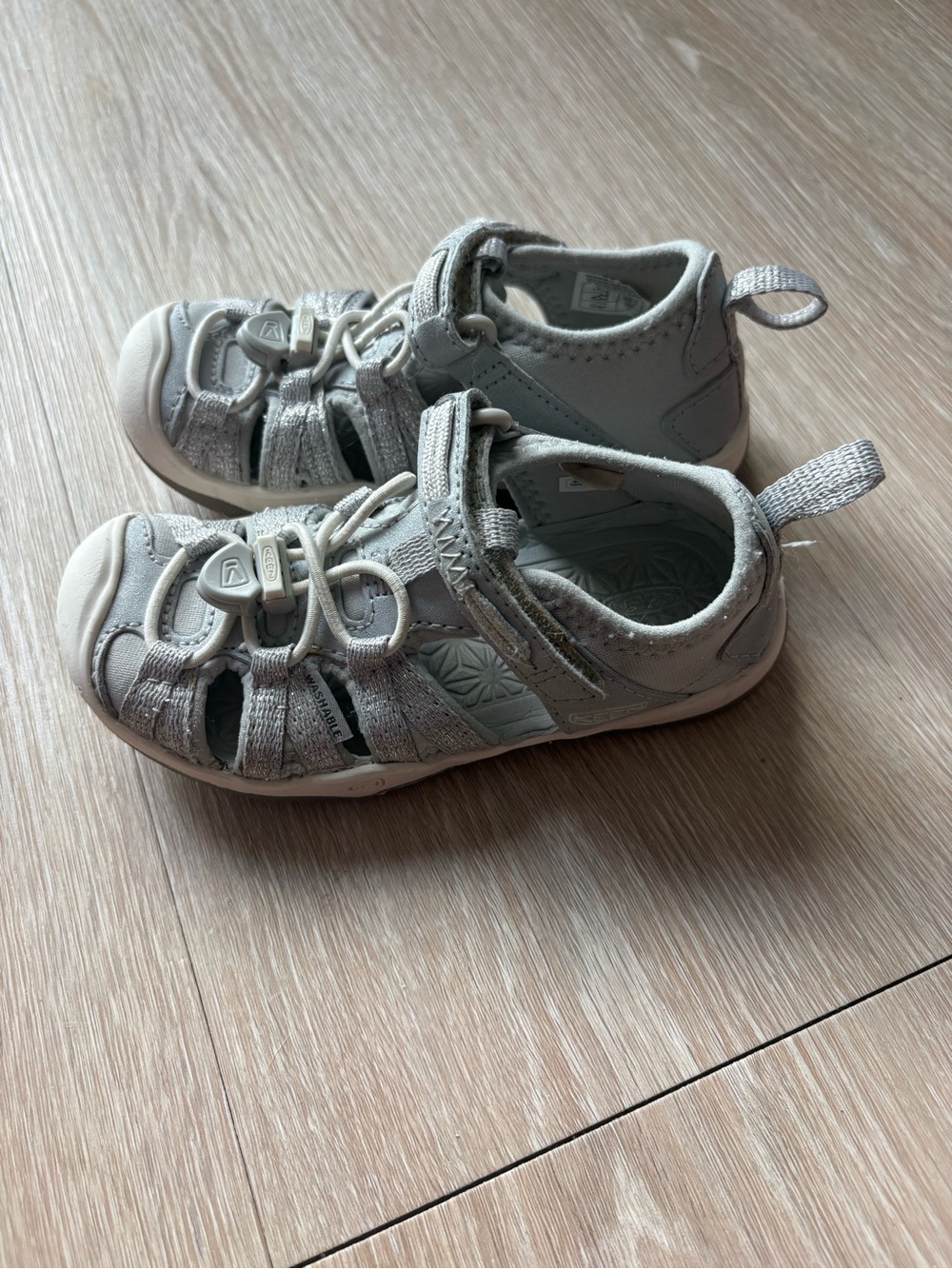 Keen Kids Light Gray Closed-Toe Sport Sandal
